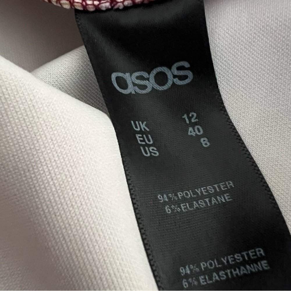 Asos Floral Pencil Dress Size 8 Cottagecore - Picture 10 of 10